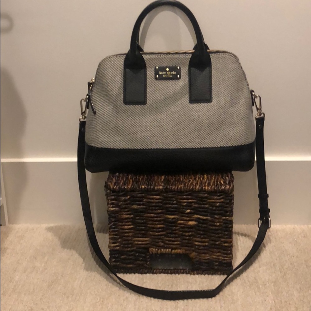 Kate Spade Black and Gray Satchel